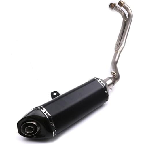 Carbon Fiber Titanium Alloy Exhaust Header Link Pipe Muffler DB Killer Sliencer For Yamaha Tmax T MAX 530 Tmax530 DX SX 2013-16