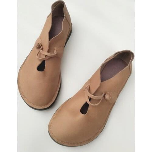 Womens Flat Shoes Slip on Mary jane Shoes 100% Genuine Leather Woman Flats Sneakers Sole Casual Flat Female Shoes