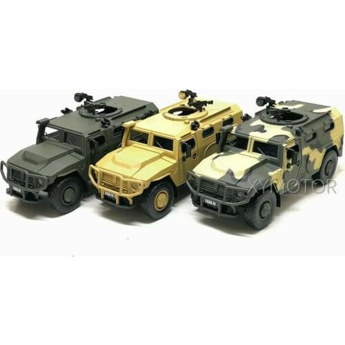 1/32 Russia SPM-2 Tiger M Armored vehicle Military Army Model Car Toys Kids Gift Pull back sound light Army green/yellow/White