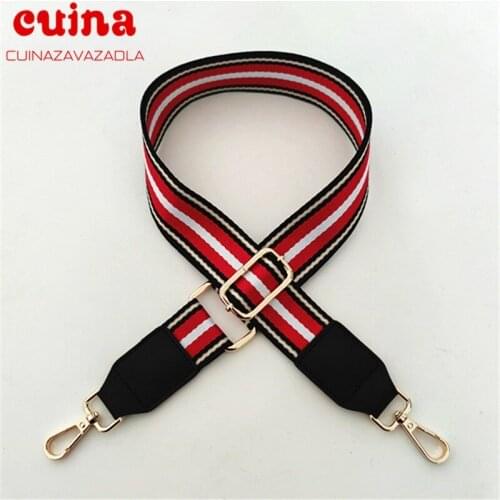 130 Cm O Bag Handle Bag Strap For Women Removable Diy Shoulder Rainbow Handbag Accessories Cross Body Messenger Nylon Bag Straps