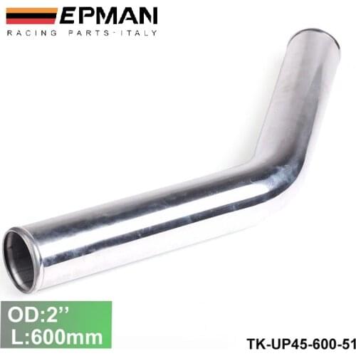2pcs/unit 51mm 2" 45 Degree Aluminum Turbo Intercooler Pipe Tube piping L:600 mm For BMW E30 325i 318i M3 EP-UP45-600-51