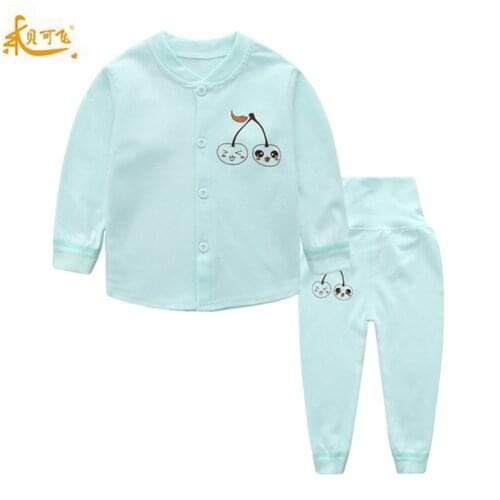 2pcs Set Baby Underwear Clothing Sets Cartoon Casual clothes Baby Boy Girl Clothes suits toddler kids Combed cotton tracksuit