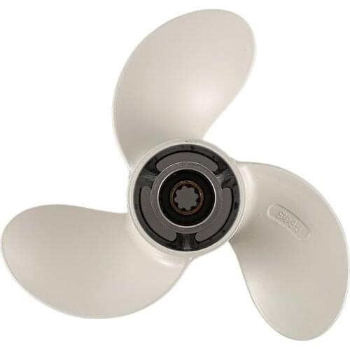 9 1/4 X 9-J New Aluminum Alloy 3 Blade Outboard Propeller for Yamaha 9.9-15Hp