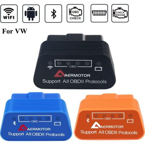 Bluetooth Wifi ELM327 OBD2 Scanner Code Reader For Volkswagen VW Passat B6 B7 B8 B5.5 Golf Jetta Tiguan CC Car Diagnostic Tools