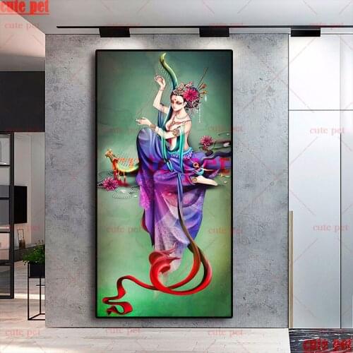 Large DIY Diamond Painting Fantasy classical woman 5D Embroidery Drawing Needlework Full Diamond Mosaic Crossstitch Decor puzzle