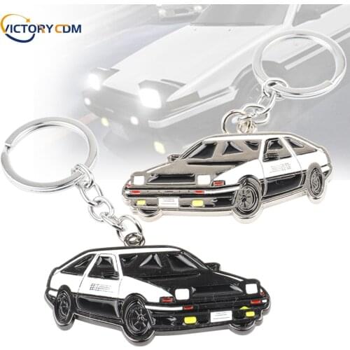3D Japanese Car Style keychain Zinc Alloy Key Ring Exquisite Gift Car model Styling For Toyota AE86 Double sided