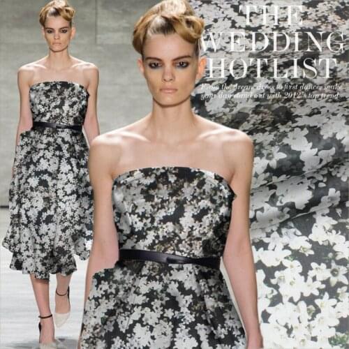 Digital inkjet silk organza satin fabric crisp dress clothing silk fabrics 100% silk fabric wholesale high quality silk cloth