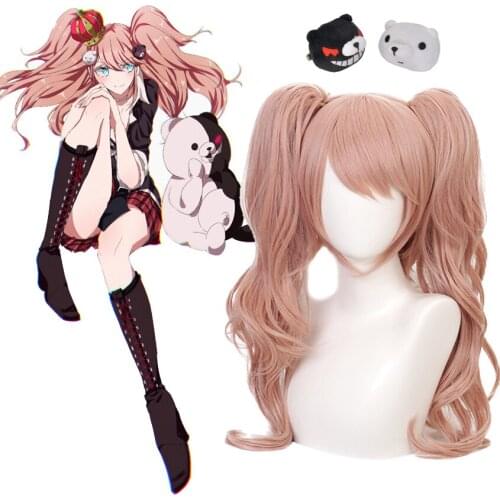 Danganronpa Trigger Happy Havoc Wig Dangan Ronpa Cosplay Enoshima Junko Halloween Party Props Heat Resistant Synthetic Hair Wigs