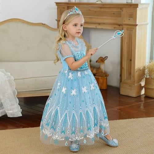 Kids Girl Halloween Costumes Dress Baby Girls Carnival Party dress Birthday Tulle Gown Children Princess Roleplay Clothing