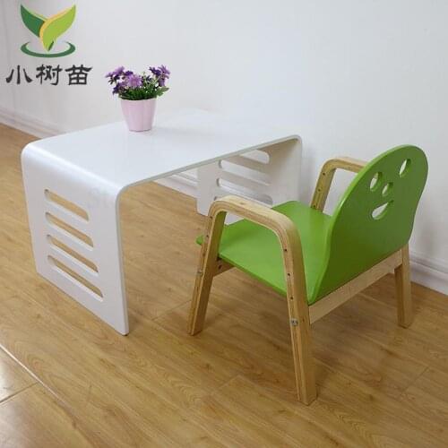Export Child Backrest Solid Wood Can Lift Baby Small Chair Kindergarten Small Bench Dining Chair Learning Chair Safety