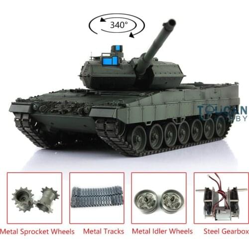 Henglong 1/16 Scale TK7.0 Upgraded Metal Ver German Leopard2A6 RTR RC Tank 3889 TH17602