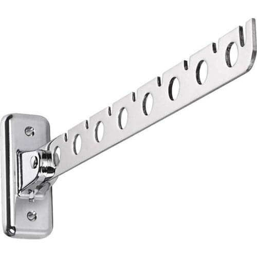 Hot Folding Wall Mounted Clothes Hanger, Clothes Hook with Swing Arm Holder Clothing Hanging System, Closet Storage Organizer He