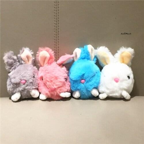 CUTE Plush Stuffed 4colors , Rabbit 8CM Approx. key chain DOLL TOY ; Gift Wedding TOY