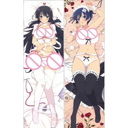 MMF Senran Kagura ikaruga anime characters sexy girl asuka & homura pillow cover Ikaruga & yozakura Dakimakura body Pillowcase