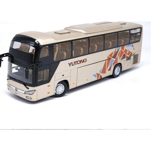 1:42 Diecast Model for Yutong Double-decker Bus ZK6118HQY8Y Alloy Toy Miniature Collection Gifts ZK6120R41