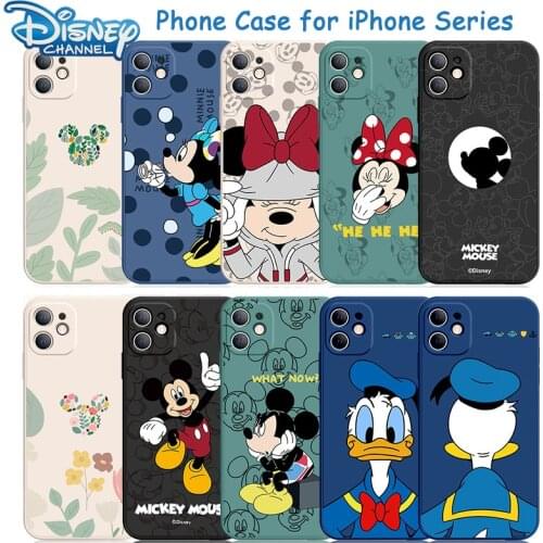 Cartoon Cute Mickey Minnie All-inclusive Soft Case for iPhone 11 Pro Max XR XS Max 7 8 Plus X SE Full Body Phone Back Cover