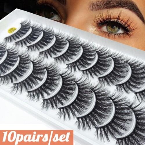 Eyelash Extension 3D Mink Lashes Natural False Eyelashes Soft Dramatic Volume Wispy Fake Eye Lashes Makeup Silk Eyelashes Tools