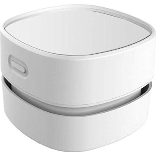 Desktop Vacuum Cleaner, Rechargeable Battery Operated, Portable Cordless Mini Tabletop Crumb Dust Sweeper, Energy Saving, High E