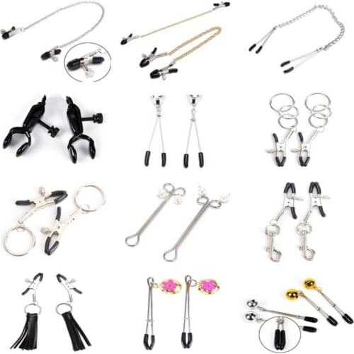 Metal Nipple Clamp,Breast Clip,Nipple Clip,Breast Clamp,Female Breast Clip Clitoris Clips Adult Game,BDSM Sex Toys