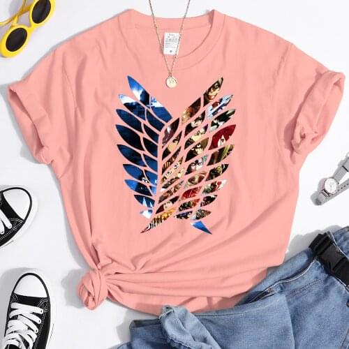 Attack On Titan Anime Beautiful Printed Women T Shirts Anime Brand Tshirts Home Sports Clothes Fashion Vintage Famale T Shirts