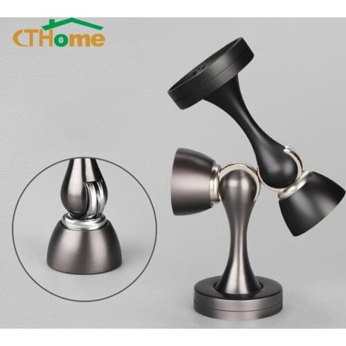 Strong Magnetic Door Stopper Stainless Steel Zinc Alloy Catch Floor Wall Mounted Windproof Anti-Collision Furniture Doorstops