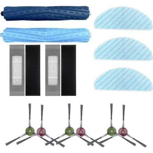 Rubber Roller Main Brush Filter Side Brushes Mop Cloth Filter for Ecovacs Deebot OZMO T9 AIVI T9 AIVI T9 PRO T9 MAX T9