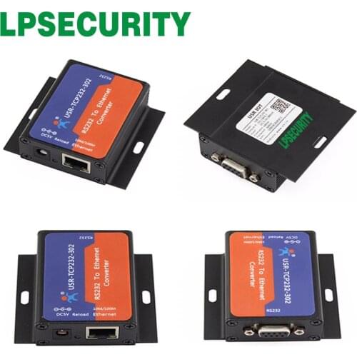 4pcs/lot USR-TCP232-302 RS232 to Ethernet TCP IP Server Module Ethernet Converter Support DHCP/DNS