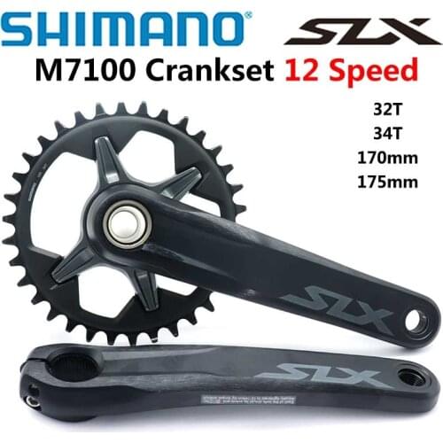 NEW SHIMANO DEROE SLX FC M7100 Crankset 12-Speed 32T 34T 170MM 175MM HOLLOWTECH II MTB Crankset