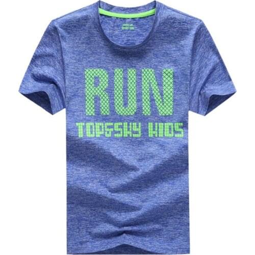 Boys Sport T-Shirt 2021 Summer Quick drying Tops Teen Children Clothing Baby Boys Running T-Shirt Kids Short Sleeve Clothes