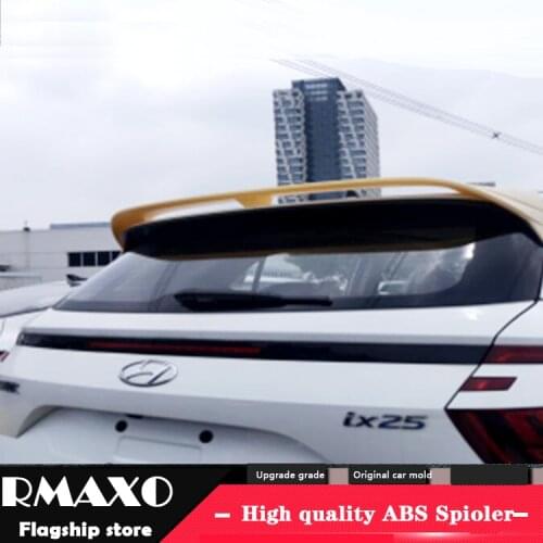 For Hyundai ix25 Spoiler 2020-2021 Hyundai Creta spoiler ADK ABS plastic Material Car Rear Wing Color Rear Spoiler