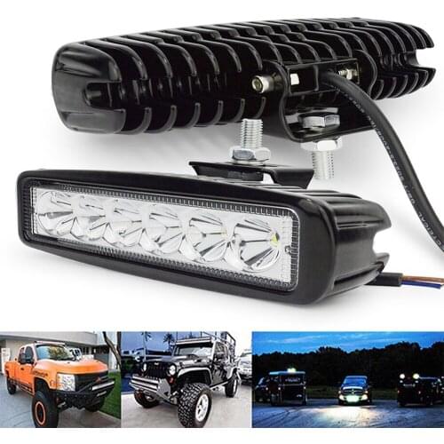 6LED 18W Work Light Bar DRL Driving Fog Spot Lamp For Auto Motorcycle Truck Boat Offroad Working Light LED Work Light Spotlight