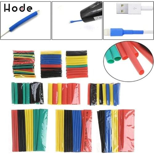 Heat Shrink wrapped Shrinking 328Pcs Insulation Sleeving Thermal Casing Car Electrical Cable shrink tube Tube kit Wrap trousse
