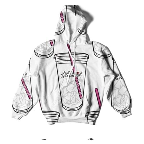 Charli Damelio Merch 3D Hoodie Girls/Boys Print Ice Coffee Splatter Sweatshirt Charli D'Amelio Pullover Unisex Costume Tracksuit