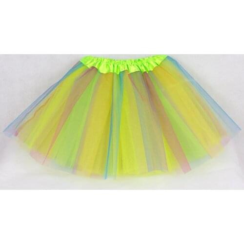 2020 Baby Girls tutu Skirts green Colorful Child Ball Gown Kids Girl Clothes Princess tulle skirt Dance Princess Pettiskirt
