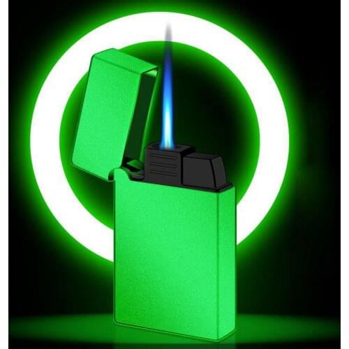 2021 NEW Customizable Metal Cigarette Lighter Mini Torch Jet Lighter Outdoor Windproof Lighter Smoking Accessories