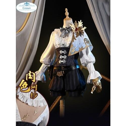Anime! Identity V Edgar Valden Painter Alchemist Golden Ratio Suit Lovely Uniform Cosplay Costume Halloween Outfit For Women