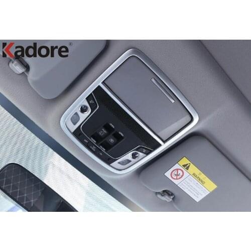 Car Interior Matte Front Rear Roof Reading Light Lamp Trim Decoration Frame For Honda CRV CR-V 2017-2019 2020 2021 Accessories