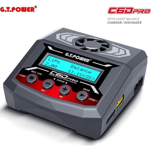GT.POWER IMAX C6D PRO Balance Charger Discharger 300W 12A For RC Drone Car Boat LiPo/LiFe/LiIon/LiHV/NiMH/NiCd Battery