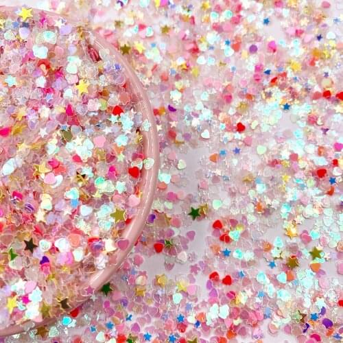 30g Glitter Heart Flower Sequin Star PVC Loose Sequins Paillettes for Party Crafts DIY Nail Arts Wedding Decoration Confetti