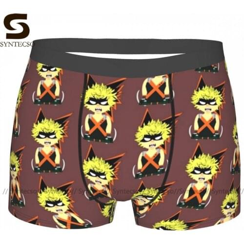 Boku No Hero Academia Underwear Pouch Trenky Polyester Trunk Customs Classic Boys Boxer Brief