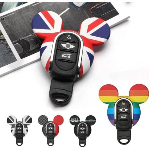 Car Key Case Cover Chain Miky Styling Key Protector Decoration For BMW Mini Cooper S JCW One F54 F55 F56 F57 F60 Car Accessories