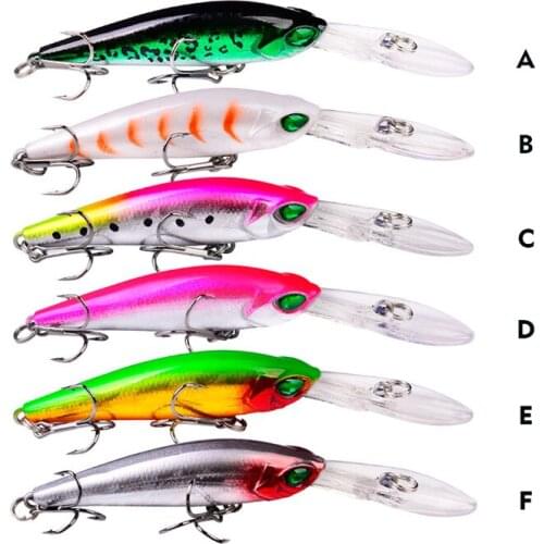3D Eyes Freshwater Anti-Corrosion Bionic Plastic Fishing Bait6g/95mm Artificial Minnow Floating Wobbler Fishing Lure Hard Bait