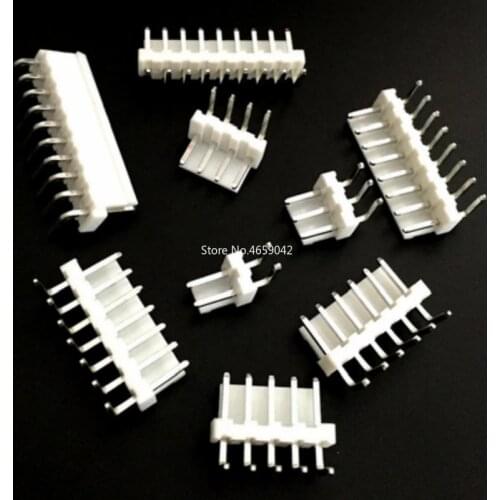 20Pcs VH3.96 curved needle 3.96 Right Angle 90 Degree pin Header 2P 3P 4P 5P 6P 7P 8Pin Connector 3.96mm