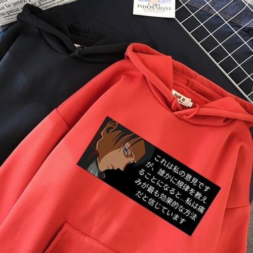 Ulzzang Oversized Hoodie Anime Style Sweatshirt Women Men Winter Jacket Anime Cartoon Streetwear Couple Vintage Japanese Clothes