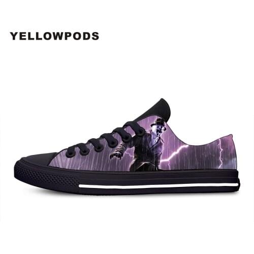 Flats Classic Canvas Shoes Watchmen Superhero Movie Hot Cool Women Woman Black Flats 3D Print Casual Fashion Shoes