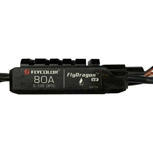 FLYCOLOR ESC FLYDRAGON-Pro-80A-HV2 Brushless outrunner Motor Speed Controller For RC Airplane - 80A