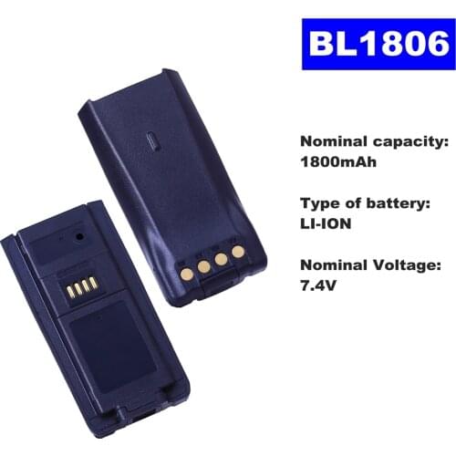 7.4V 1800mAh LI-ION Radio Battery BL-1806 For HYT Walkie Talkie PT580H Two Way Radio