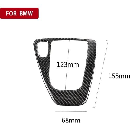 Carbon Fiber Car Interior Gear Shift Control PanelTrim Cover Sticker For BMW E90 E92 E93 3 series 2005-2012(Left hand drive)
