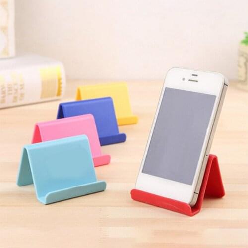 Universal Mobile Phone Accessories Portable Mini Desktop Stand Table Cell Phone Holder Mount Simple Smartphone Support