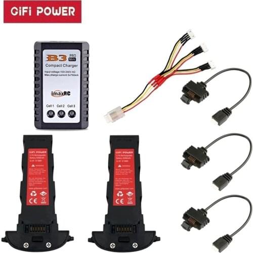 Upgrade 11.4v 4200mAh Battery + B3S Charger for Hubsan H117S Zino GPS RC FPV Racing Camera Drones Quadcopter Parts 11.4V Battery